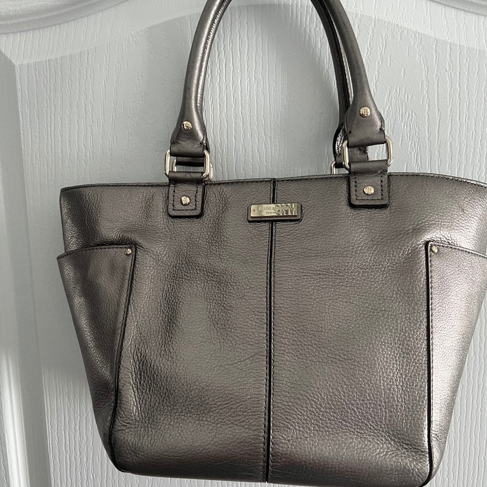Kate Spade Tracy Yardley Anthracite Leather Tote